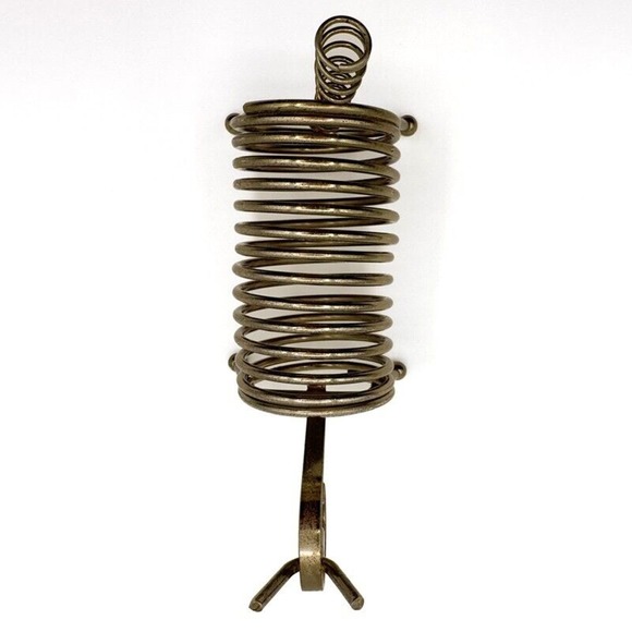 Brass Spring Wire Letter Holder Ram Animal Sheep Mid Century Desk Office Vintage - Picture 11 of 13